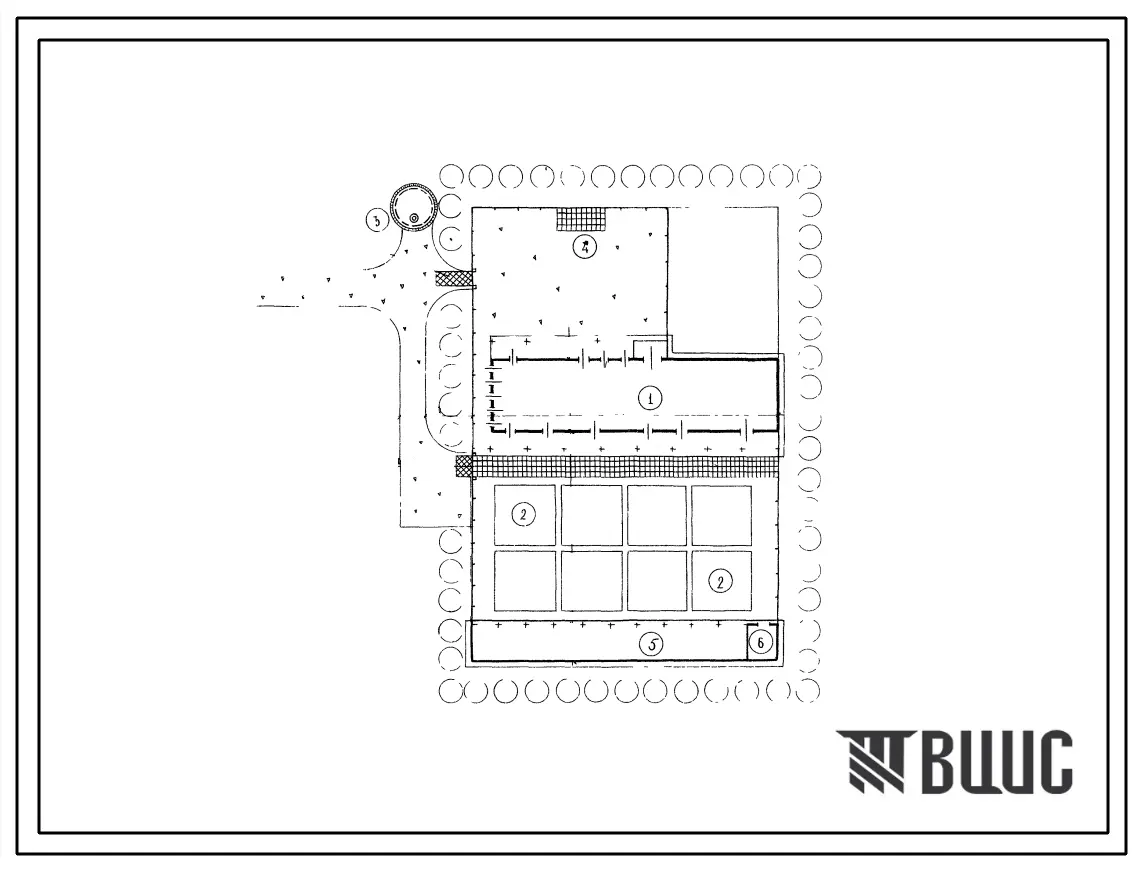 Типовой проект 803-73с Комплексный пункт по первичной обработке каракуля и продуктов каракулеводства производительностью 40 тыс. ягнят в сезон. Для строительства в районах с сейсмичностью 7 баллов, в зонах каракулеводства Казахской, Узбекской и Туркменско