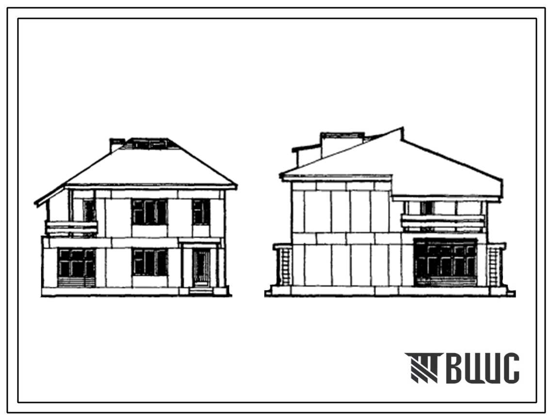 Типовой проект 143-24-114/1 Двухэтажный одноквартирный жилой дом с четырехкомнатной квартирой. Для индивидуальных застройщиков.