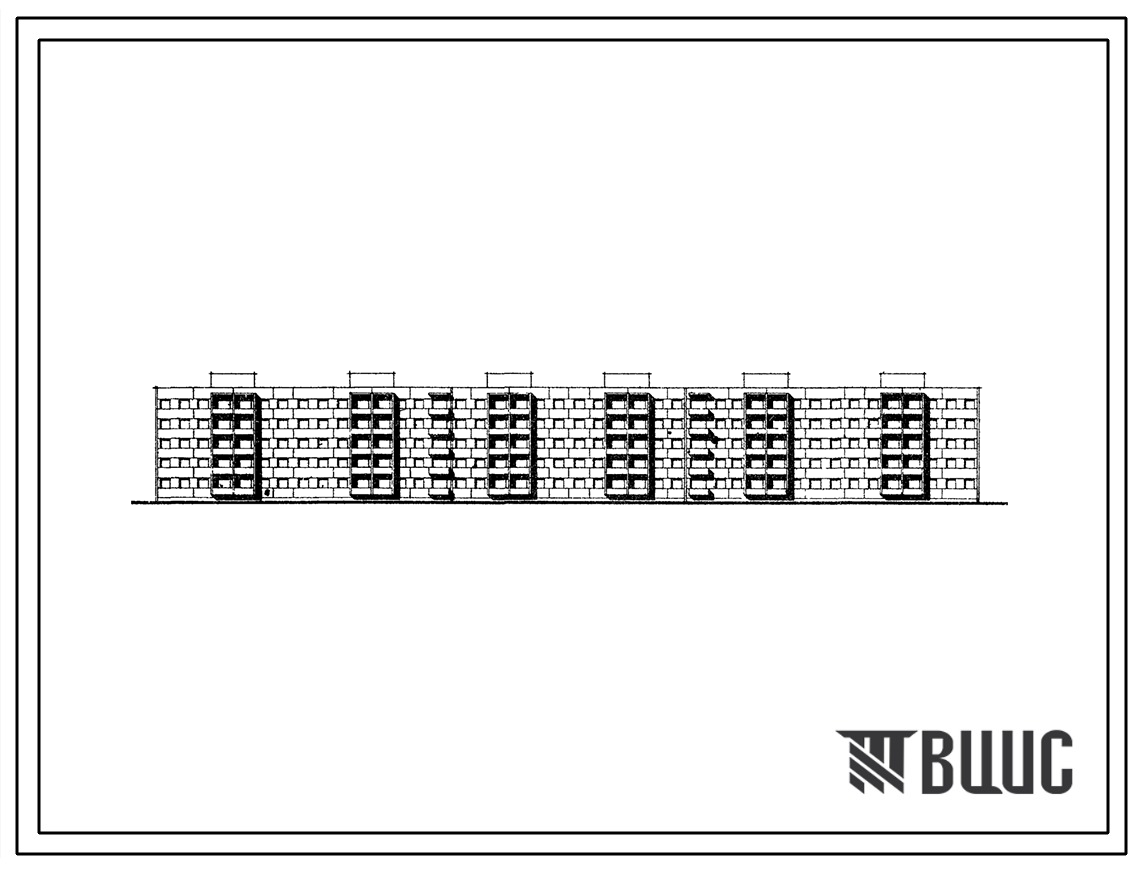 Типовой проект 111-72-11с 5-этажный 6-секционный крупнопанельный жилой дом на 129 квартир для строительства в 1 строительно-климатической зоне, в районах с сейсмичностью 8 баллов в Тувинской АССР.