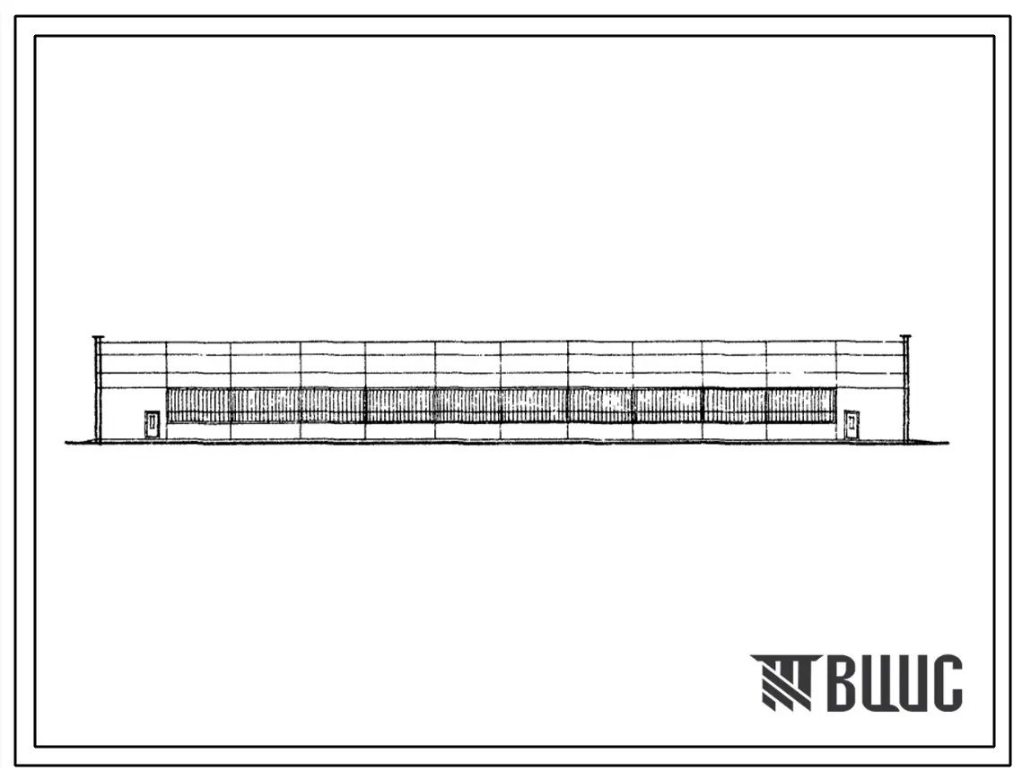 Типовой проект 503-269 Корпус стоянки гаража-филиала на 60 сочлененных автобусов с закрытой стоянкой.