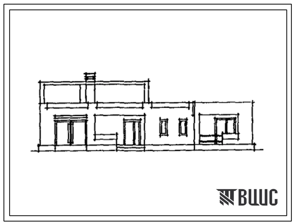 Типовой проект 144-000-887с.13.91 4-х комнатный жилой дом с внутренним двориком (зеркальный вариант) из местных материалов для индивидуальных застройщиков в городах и поселках городского типа республики Грузия