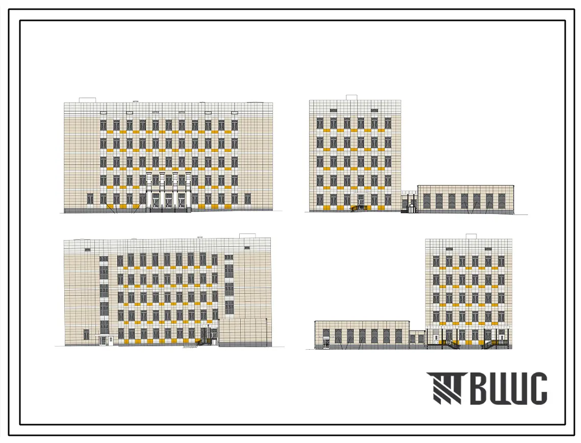 Типовой проект МС Общеобразовательная школа на 880 учащихся со стенами из крупных блоков
