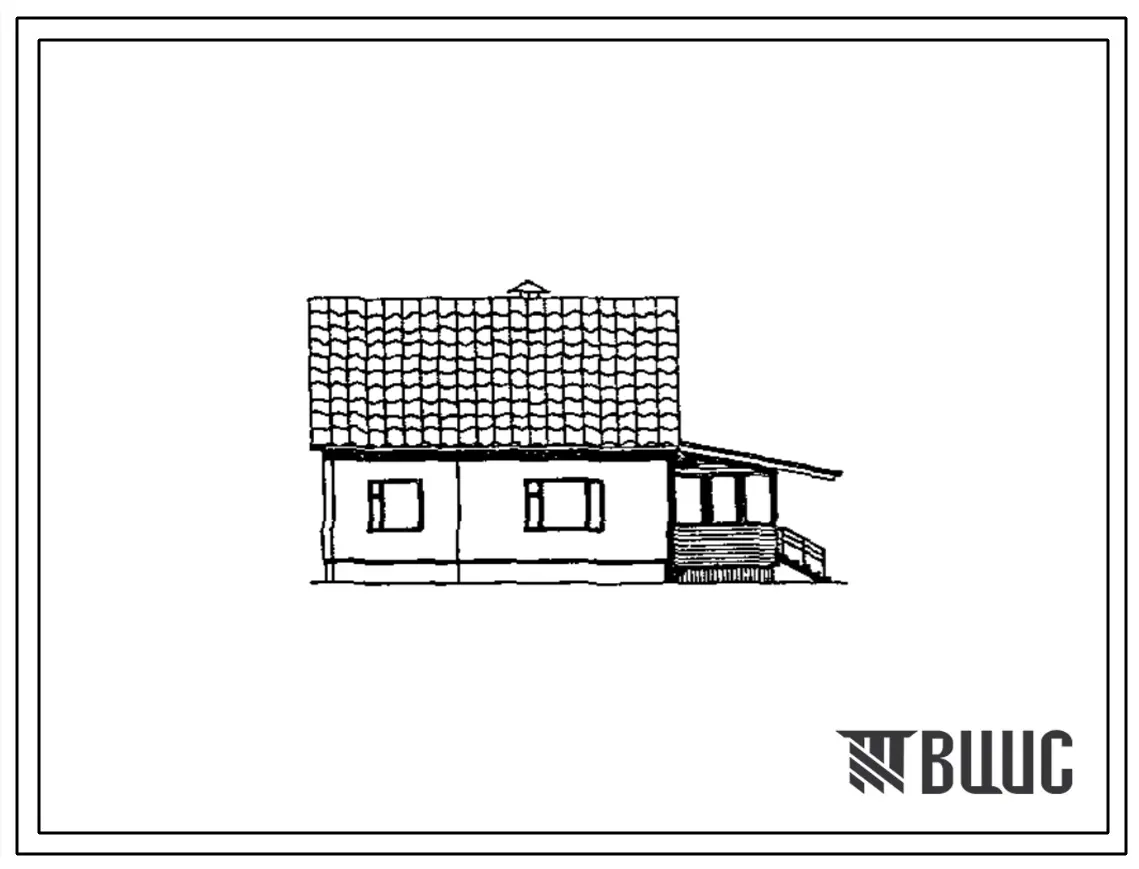 Типовой проект 181-90-78/1.2 Дом с трехкомнатной квартирой. Общая площадь 81 м2 (СТЕНЫ ИЗ КЕРАМЗИТОБЕТОННЫХ ПАНЕЛЕЙ, Перекрытия железобетонные. Полное инженерное благоустройство. Ориентация широтная, Одноэтажные, Секционные дома Для Московской области Т