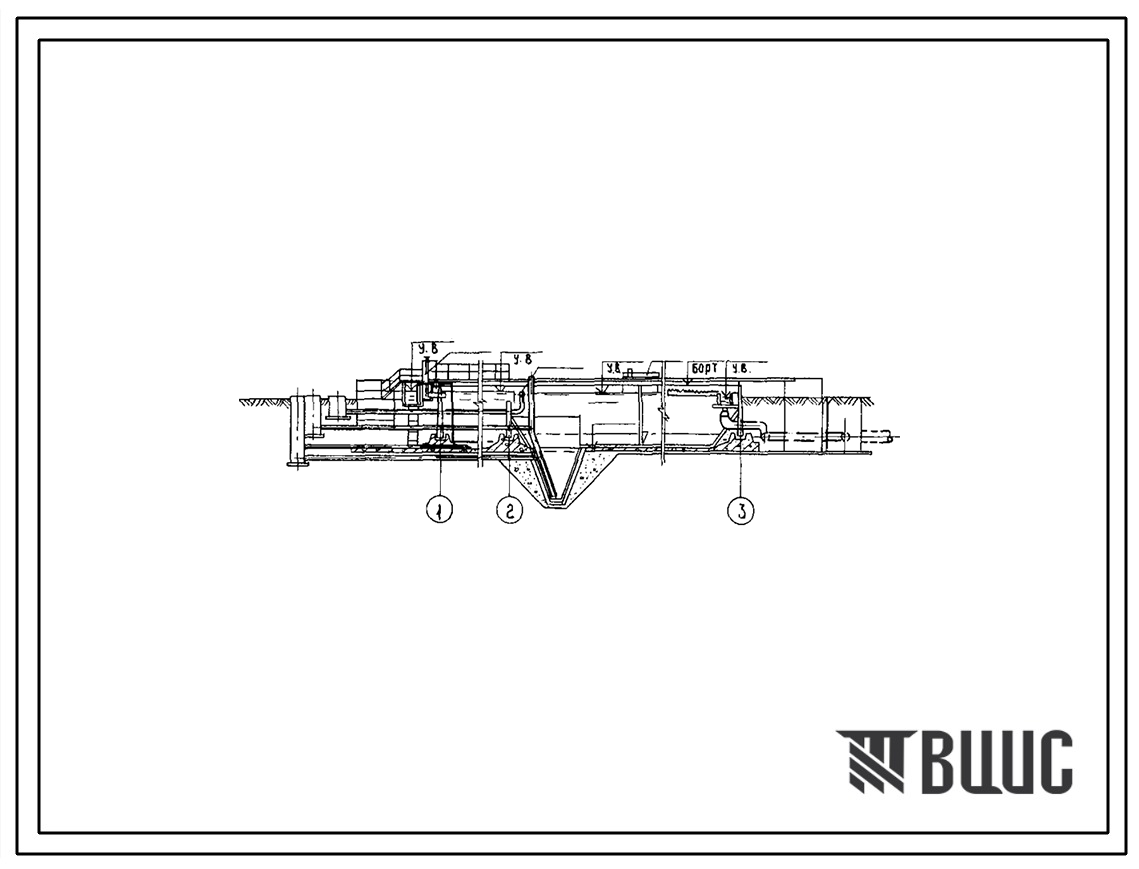 Типовой проект 902-2-427.86 Блок преаэраторы-отстойники первичные горизонтальные (3 типоразмера)