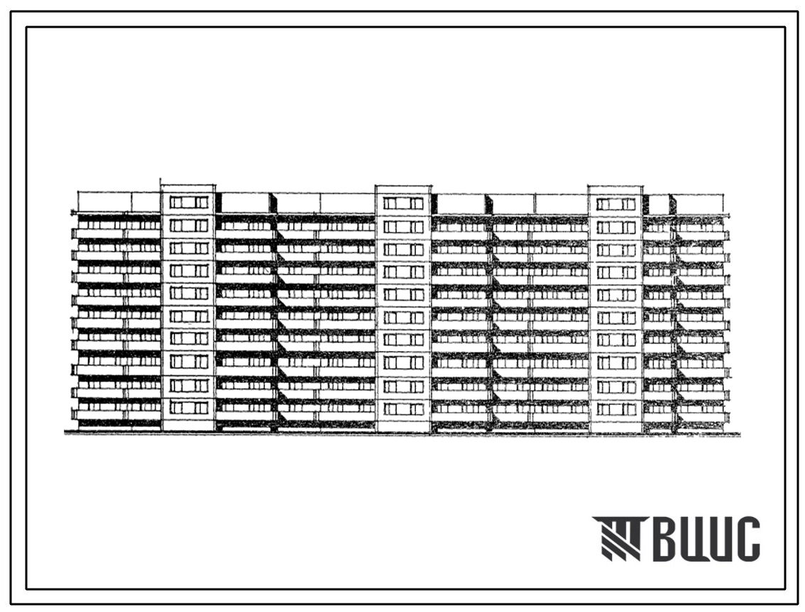 Типовой проект 138-036с.13.86 Блок-скция 108-квартирная 9-этажная угловая, левая 3Б-1Б-2Б-3Б, 3Б-2Б-2Б-3Б, 3Б-2Б-1Б-4Б (для Кабардино-Балкарской АССР)