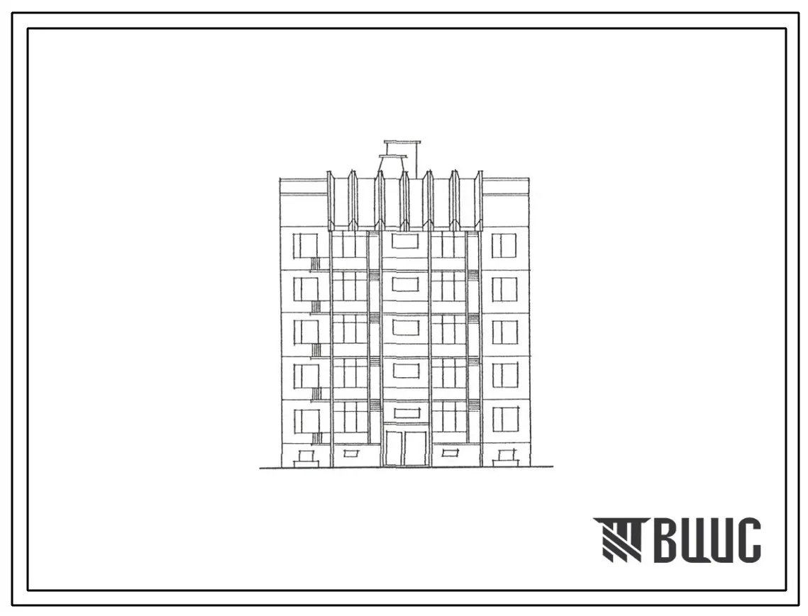 Типовой проект 189-02с.13.87 Блок-секция рядовая 15-квартирная 1-2-3 (Шаг поперечных стен 3,2 м СТЕНЫ ИЗ ТРЕХСЛОЙНЫХ ШЛАКОБЕТОННЫХ ПАНЕЛЕЙ, Ориентация широтная, Сейсмичность 9 баллов, Пятиэтажные)