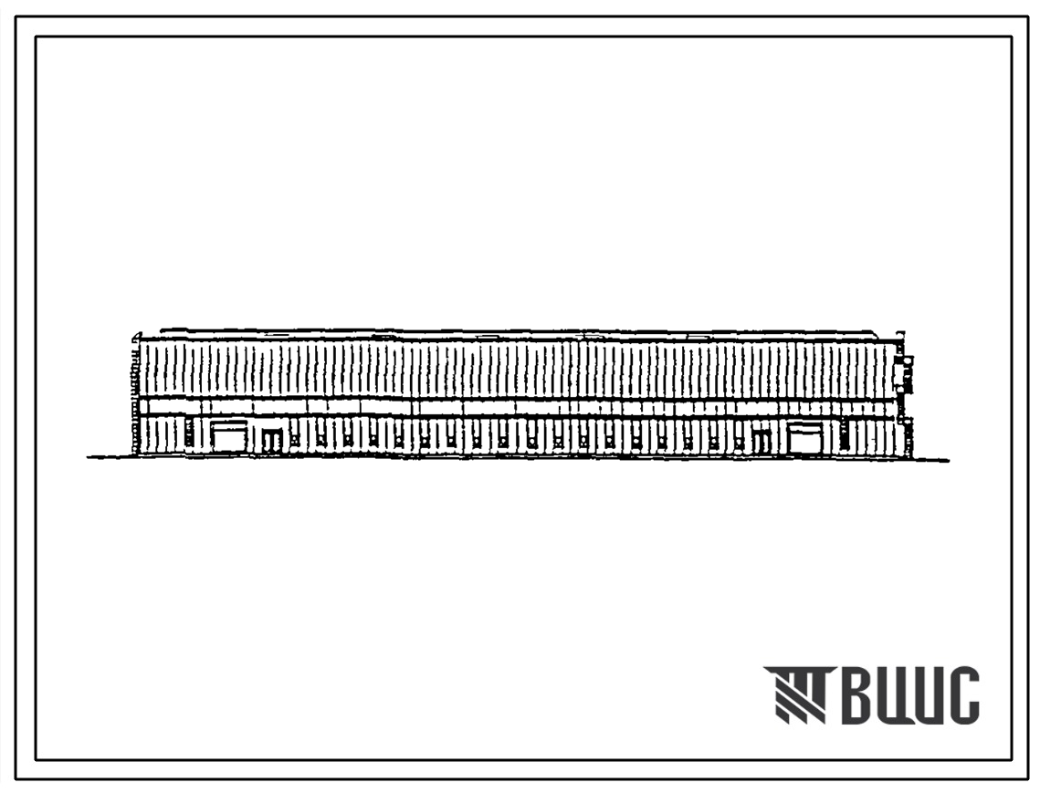 Типовой проект 400-030.86 Унифицированные здания (модули) из ЛМК. Здание из рамных конструкций коробчатого сечения типа “Молодечно” с мостовыми кранами грузоподъемностью 10 т