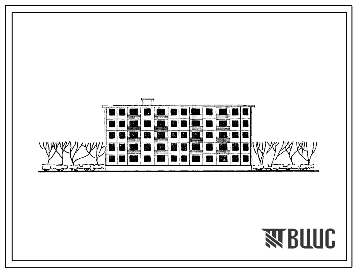 Типовой проект 1-480А-31 Пятиэтажный двухсекционный крупнопанельный жилой дом на 30 квартир.