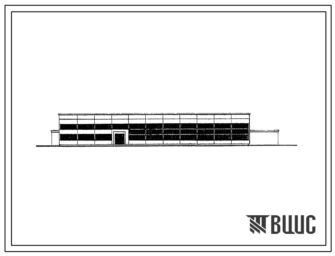 Типовой проект 231-4-5 Корпус экспериментальных мастерских рабочей площадью 1200 м? для НИИ. Для строительства во II и III строительно-климатических зонах.