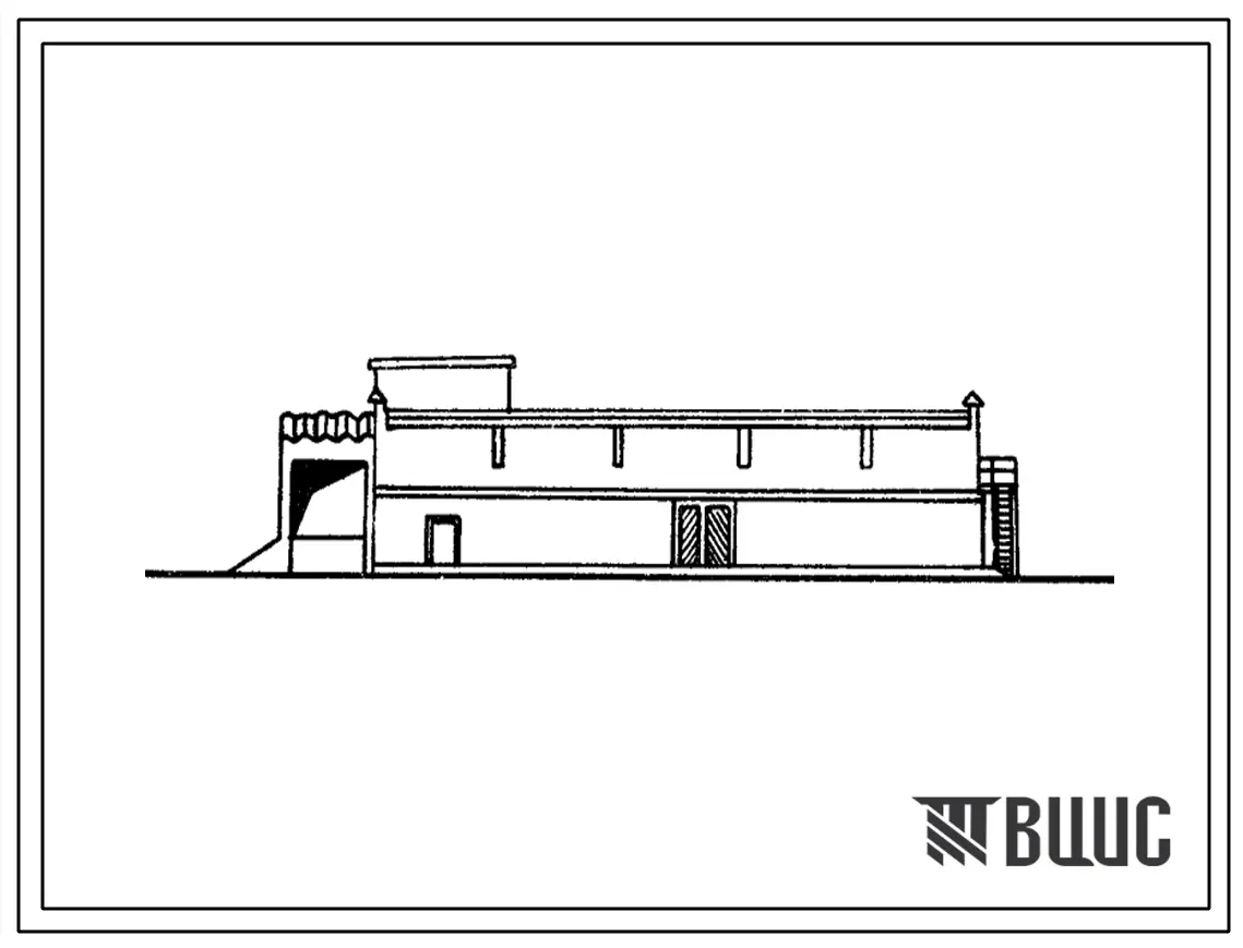 Типовой проект 813-145 Хранилище для продовольственно-фуражной кукурузы в початках емкостью 500 т.