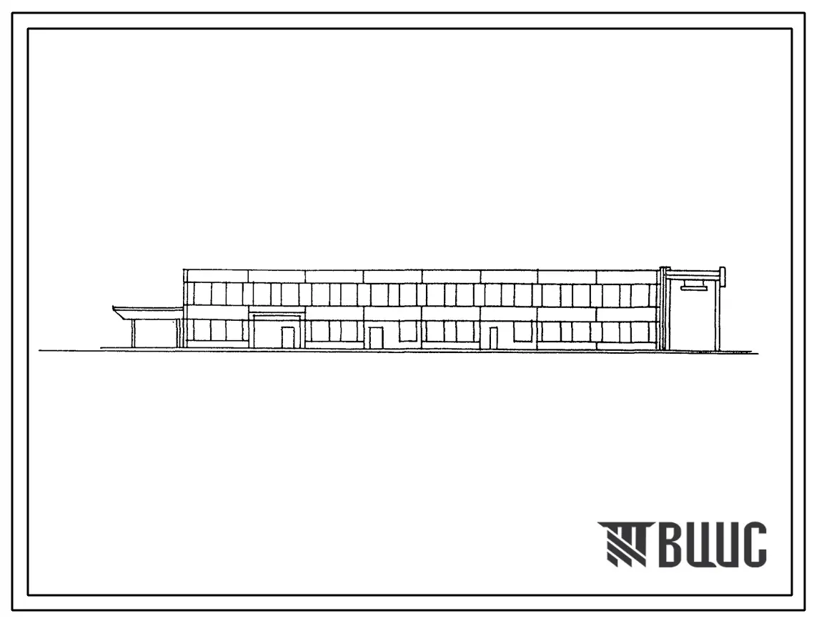 Типовой проект 506-152.87 Здание технических служб аэропортов местных воздушных линий