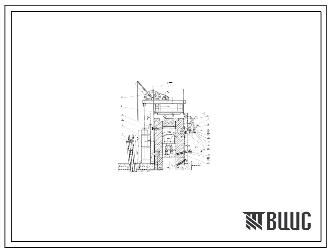 Проект 32507 Печь камерная для плавки эмали в тиглях, на природном газе