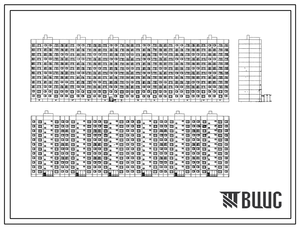 Типовой проект П46/12 12-ти этажные 6-ти секционные 286-квартирные панельные жилые дома серии П46.