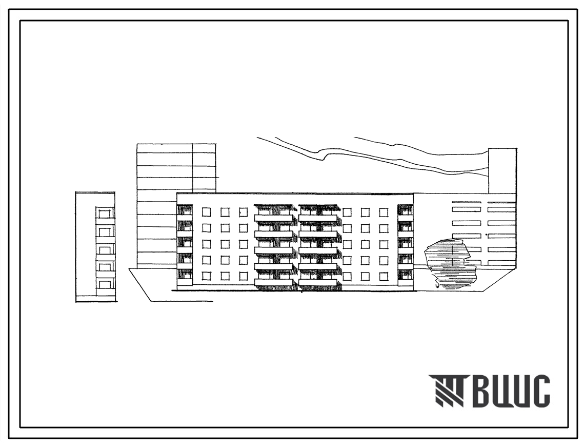 Типовой проект 87-051пв Пятиэтажная блок-секция рядовая на 30 квартир для строительства во 2 и 3 строительно-климатических зонах, на просадочных грунтах и над горными выработками.