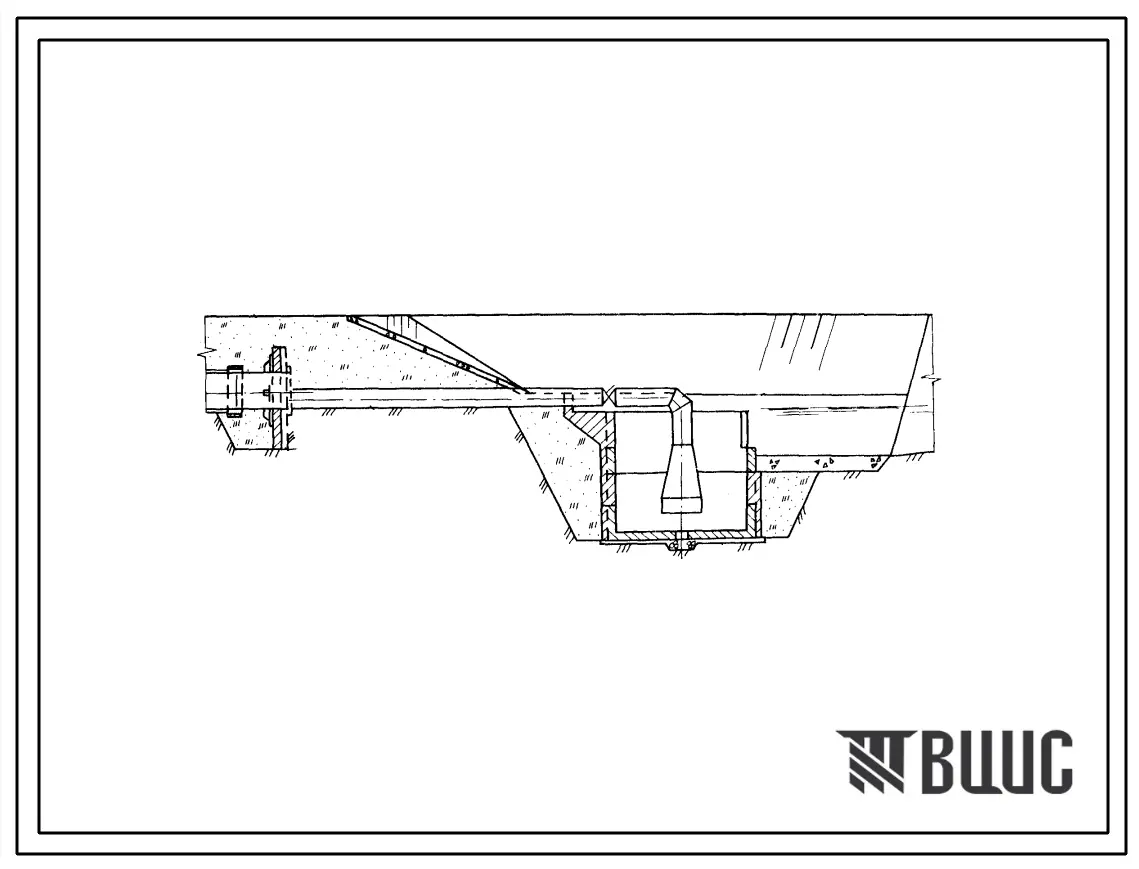 Типовой проект 820-2-024с.86 Концевые сбросы из низконапорной закрытой оросительной сети из асбестоцементных трубопроводов диаметром 200-500 мм