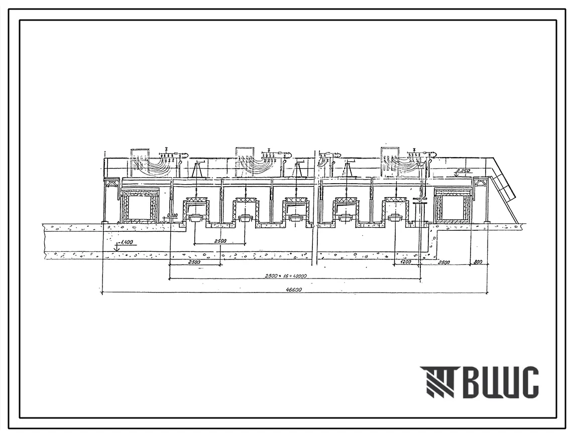 Проект 11818 Печь напольная кольцевая для обжига кирпича полусухого прессования производительностью 5-8 млн.шт. кирпича на мазуте