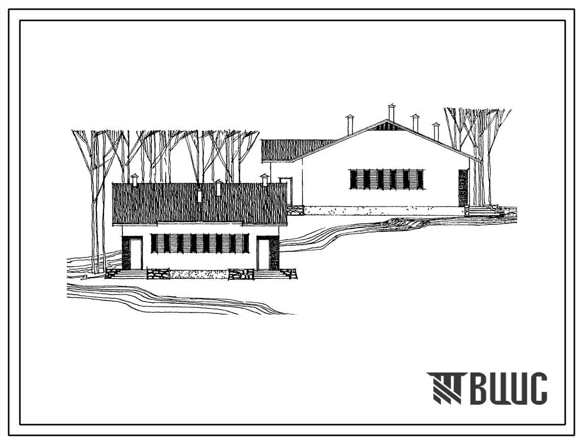 Типовой проект 284-4-10 Баня на 10 мест.