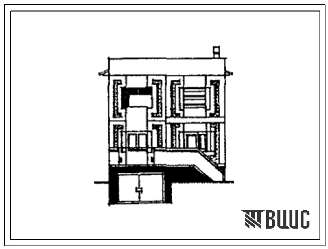 Типовой проект 141-000-830сп.13.90 Двухэтажный одноквартирный 5-ти комнатный жилой дом в двух уровнях (для Таджикской ССР)