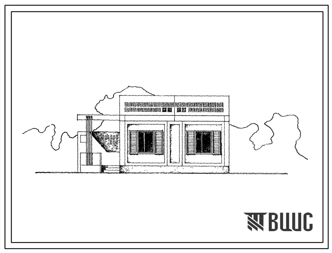 Типовой проект 181-226-6с.84 1-этажный 1-квартирный жилой дом с 4-комнатной квартирой типа 4Б. Для строительства в 4А и 4Г климатических подрайонах Казахской ССР сейсмичностью 7 и 8 баллов.