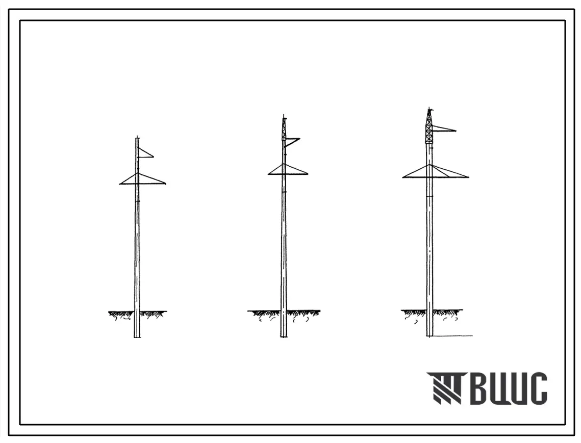 Серия 3.407-28 Унифицированные промежуточные одноцепные и двухцепные железобетонные опоры воздушных линий 35-220 кв с предварительно напряженной прядевой, проволочной и стержневой арматурой. Материалы для проектирования.