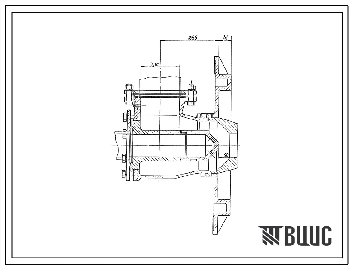 Проект Н6025 Горелка дутьевая унифицированная для высококалорийных газов производительностью 1,0 Гкал/ч ГДУВ-1,0