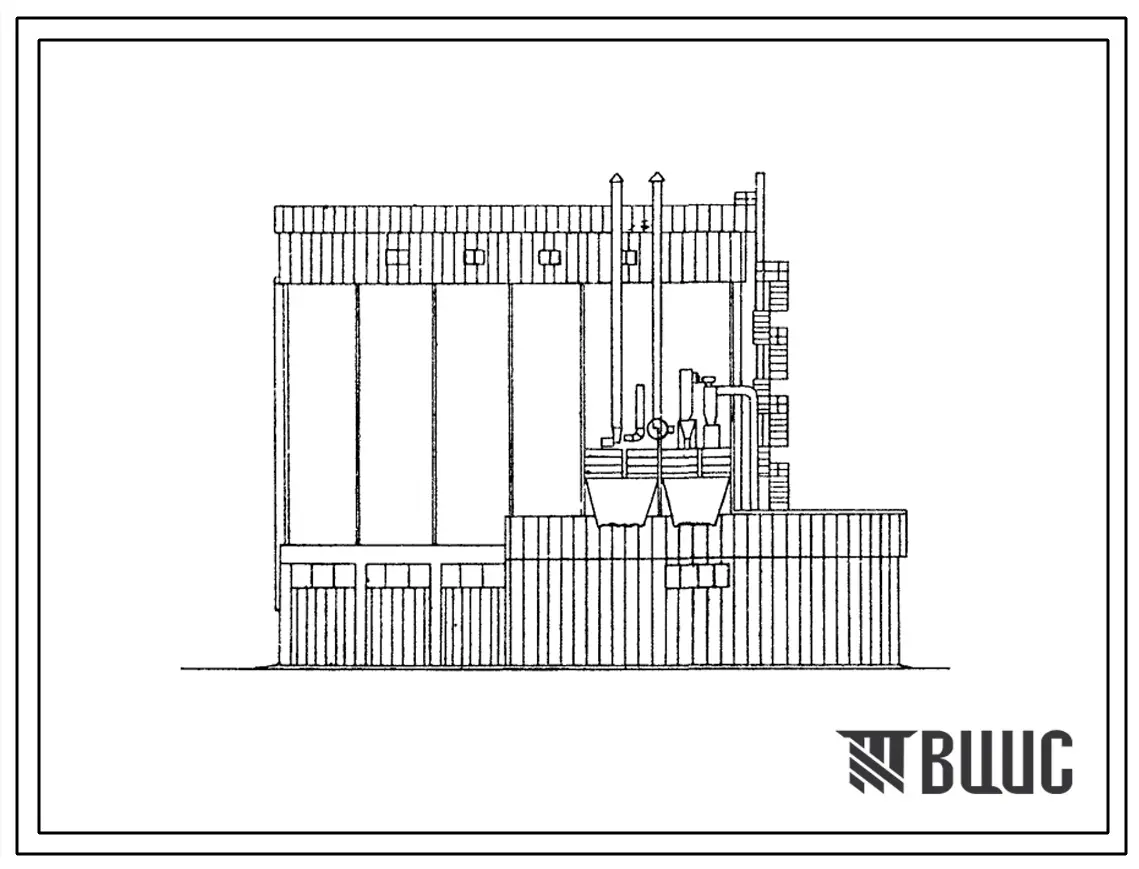 Типовой проект 813-33 Склад рассыпных и гранулированных кормов на 480 тонн