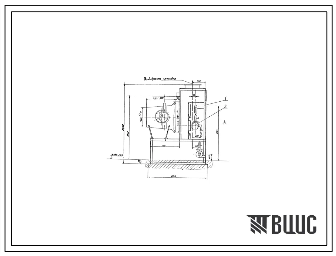Проект 58525 Устройство нагревательное для монорельсовых ковшей емкостью 0,5 т, на газе