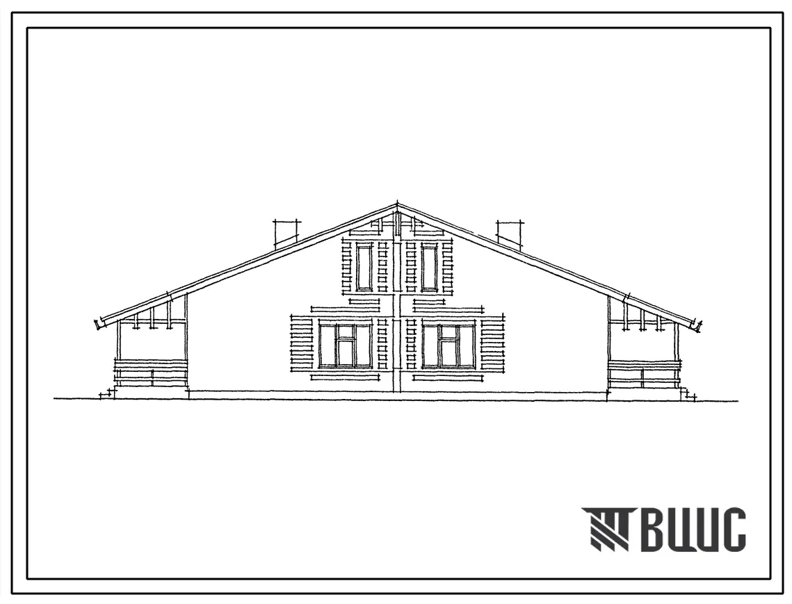 Типовой проект 184-188-8.3.87 1-этажный 2-квартирный жилой дом с 3-комнатными квартирами со стенами из кирпича. 1,2,3 уровни инженерного обеспечения. Для Нечерноземной зоны РСФСР.