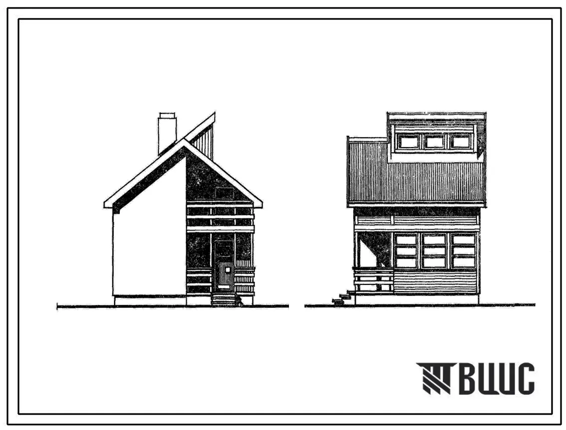 Типовой проект 144-000-226.83 Однокомнатный летний садовый домик с мансардой со стенами из кирпича (газосиликатных блоков) с внутренней лестницей.