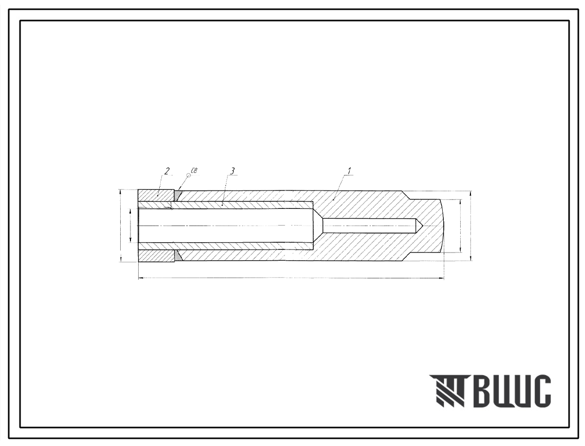 Шифр ОГЦ.04.00.002-01 Винт (заготовка) ОГЦ.04.00.002-01