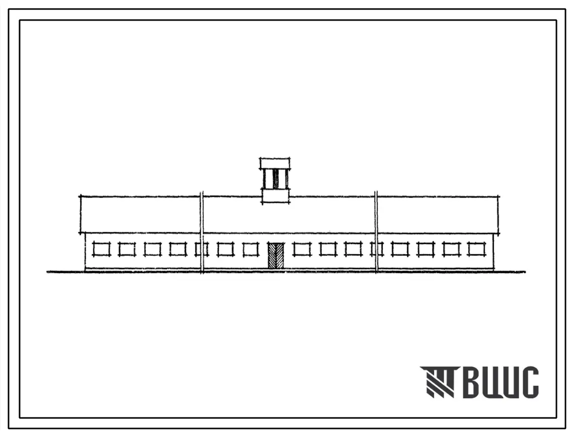 Типовой проект 802-43 Свинарник-откормочник на 1000 голов. Стены из кирпича, удаление навоза скребковыми транспортерами.