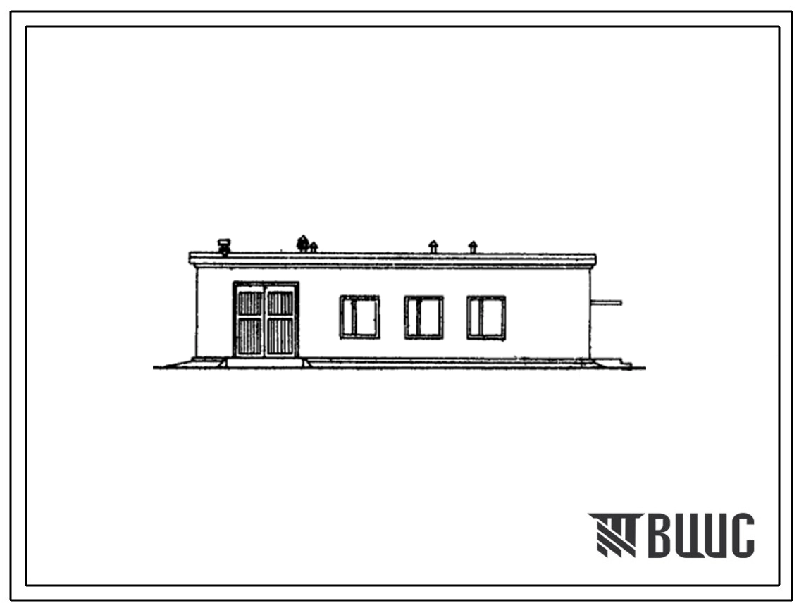 Типовой проект 407-3-143С тип 2 Здания вспомогательного назначения на подстанциях для строительства в районах с сейсмичностью 7-9 баллов. Для централизованного ремонта оборудования.