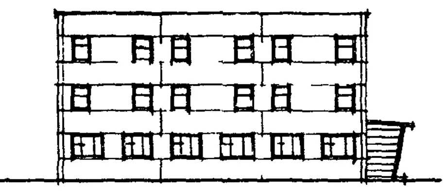 Типовой проект 416-1-280.86 Сблокированный вспомогательный корпус в крупнопанельных конструкциях для мельниц мощностью 500 тонн в сутки с элеватором