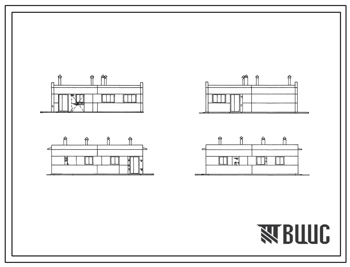 Типовой проект 807-10-125.88 Здание для карантирования свиней на 20 мест