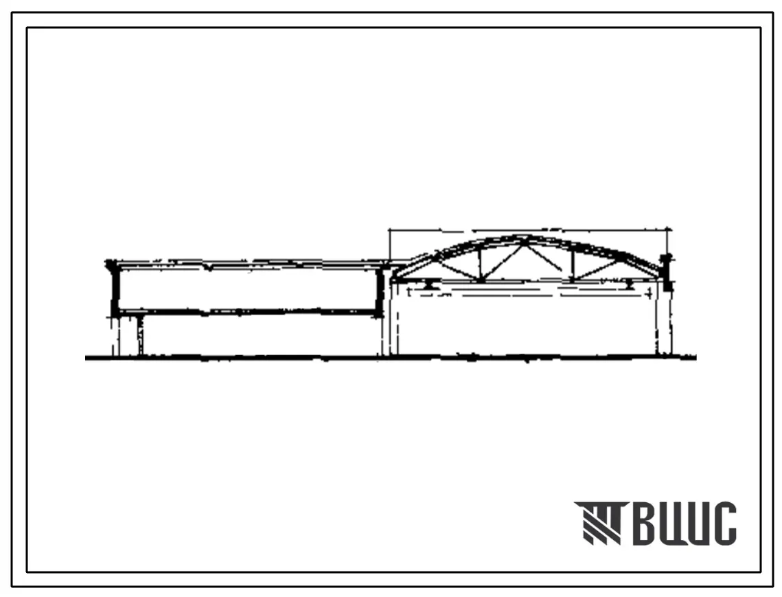 Типовой проект 503-4 Профилакторий для постового обслуживания (ТО-2 и Тр) на 200 грузовых автомобилей и 100 прицепов. Стены в двух вариантах: панельные и кирпичные.