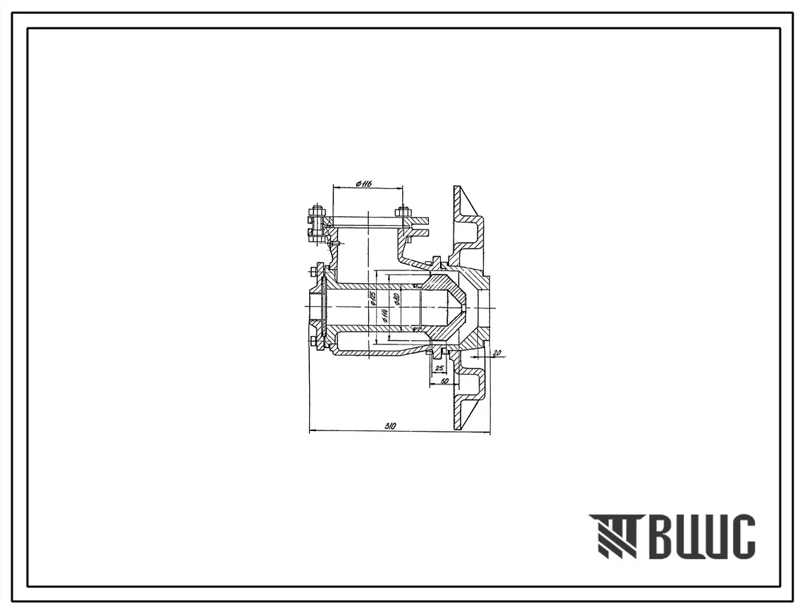 Проект ТН6064 Горелка дутьевая унифицированная прямоточная для высококалорийных газов , длиннофакельная , производительностью 0,4 Гкал/ч ГДУП-0,4-В3