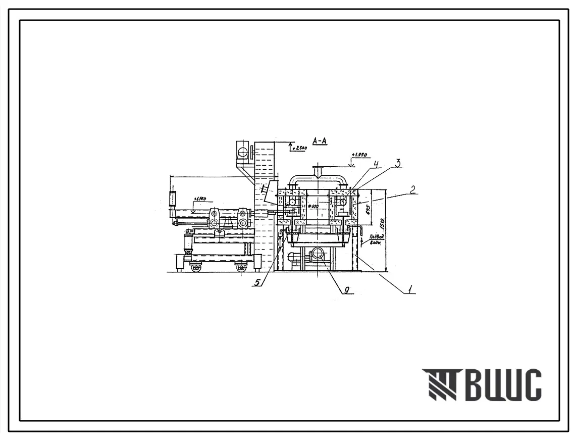 Проект 11173 Печь кольцева с электроподогревом воздуха для струйного нагрева алюминиевых заготовок перед штамповкой