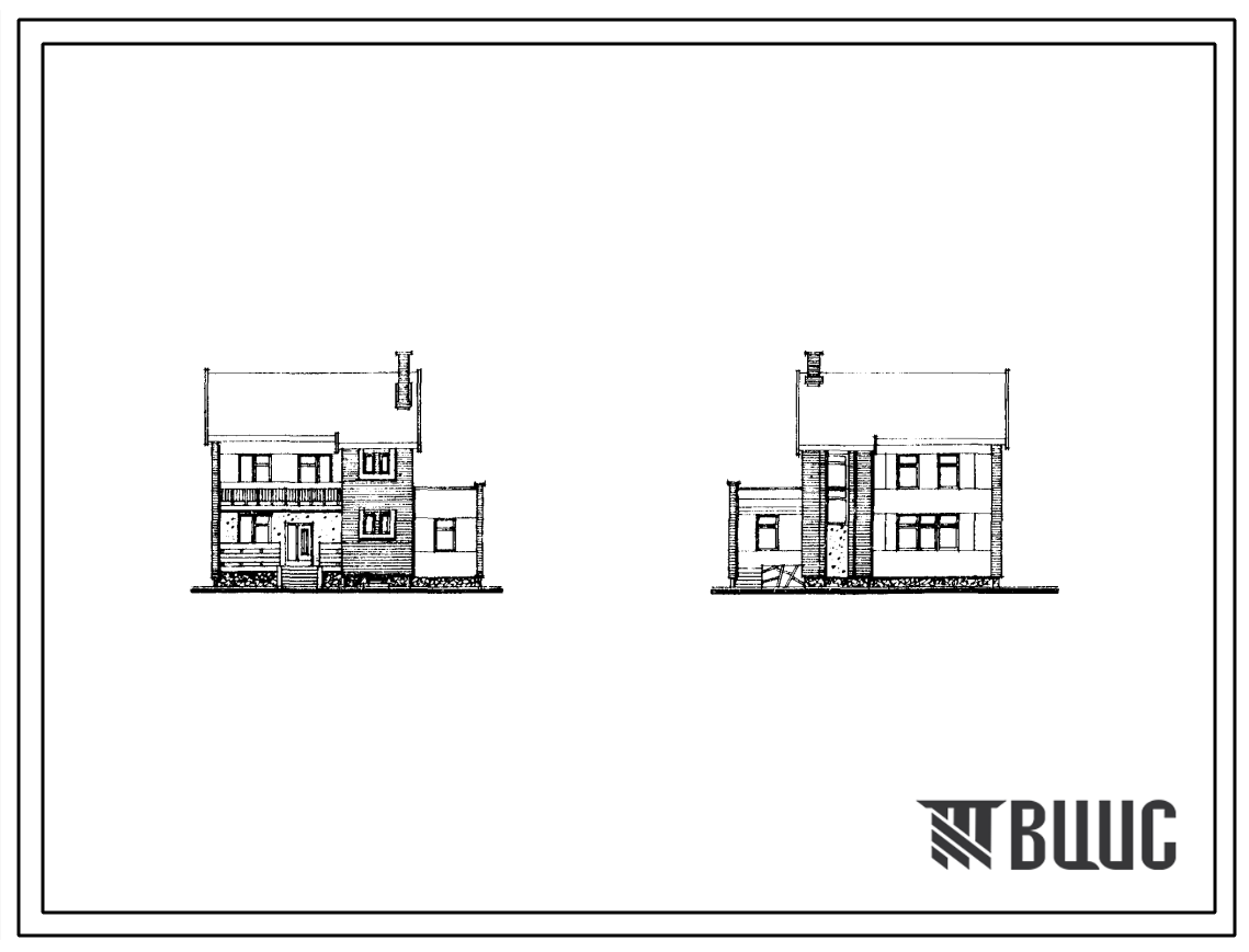 Типовой проект 141-89-44/1 Жилой дом двухэтажный одноквартирный с квартирой 5Б в двух уровнях. Для строительства во IIВ климатическом подрайоне Белорусской ССР, для районов сейсмичностью 9 баллов.