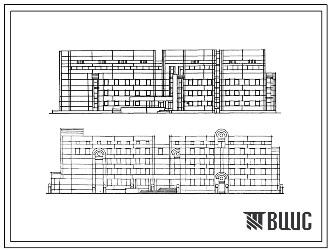 Типовой проект 252-07-21.88 Хирургический корпус на 120 коек для расширения существующих больниц (объёмно-планировочное решение). Здание пятиэтажное. Каркас по серии 1.020-1/83. Стены из керамзитобетонных панелей по серии 1.030.1-1