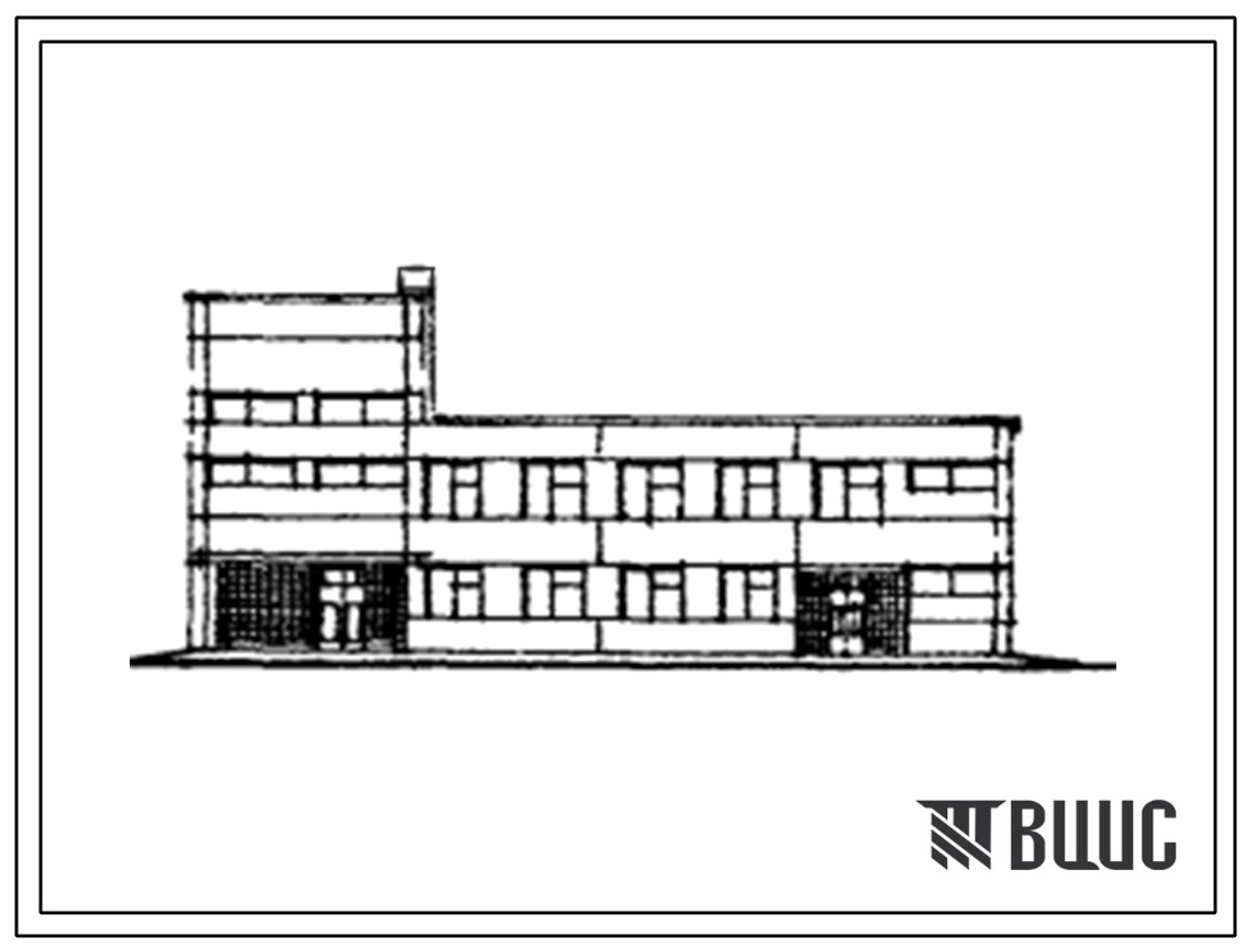 Типовой проект 416-4-88 Здание бытовых помещений на 150 рабочих с буфетом.