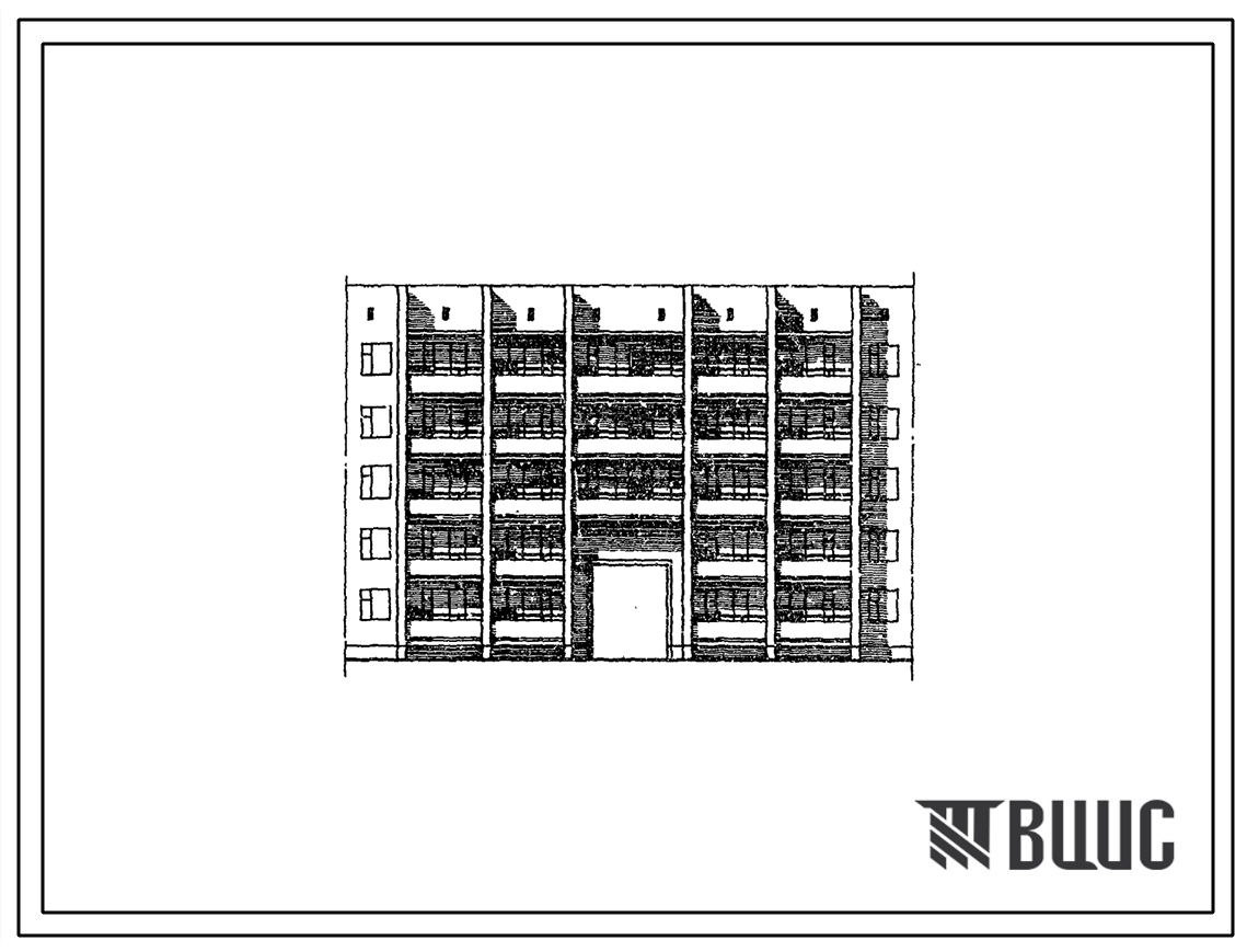 Типовой проект 86-035/1.2 Блок-секция 5-этажная 19-квартирная с проездом. Для строительства во 2 климатическом районе (с возможностью применения в 3 климатическом районе).