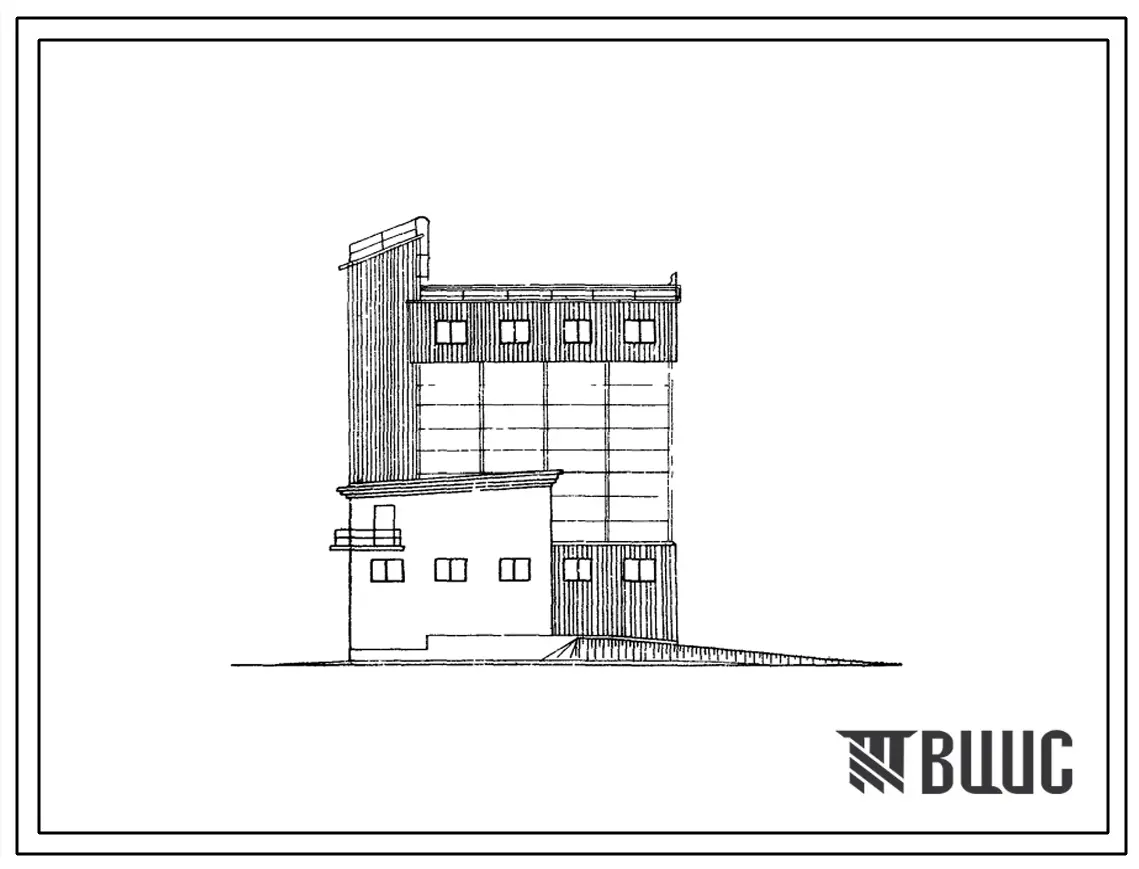 Типовой проект 813-32/72 Склад рассыпных и гранулированных кормов на 320 т