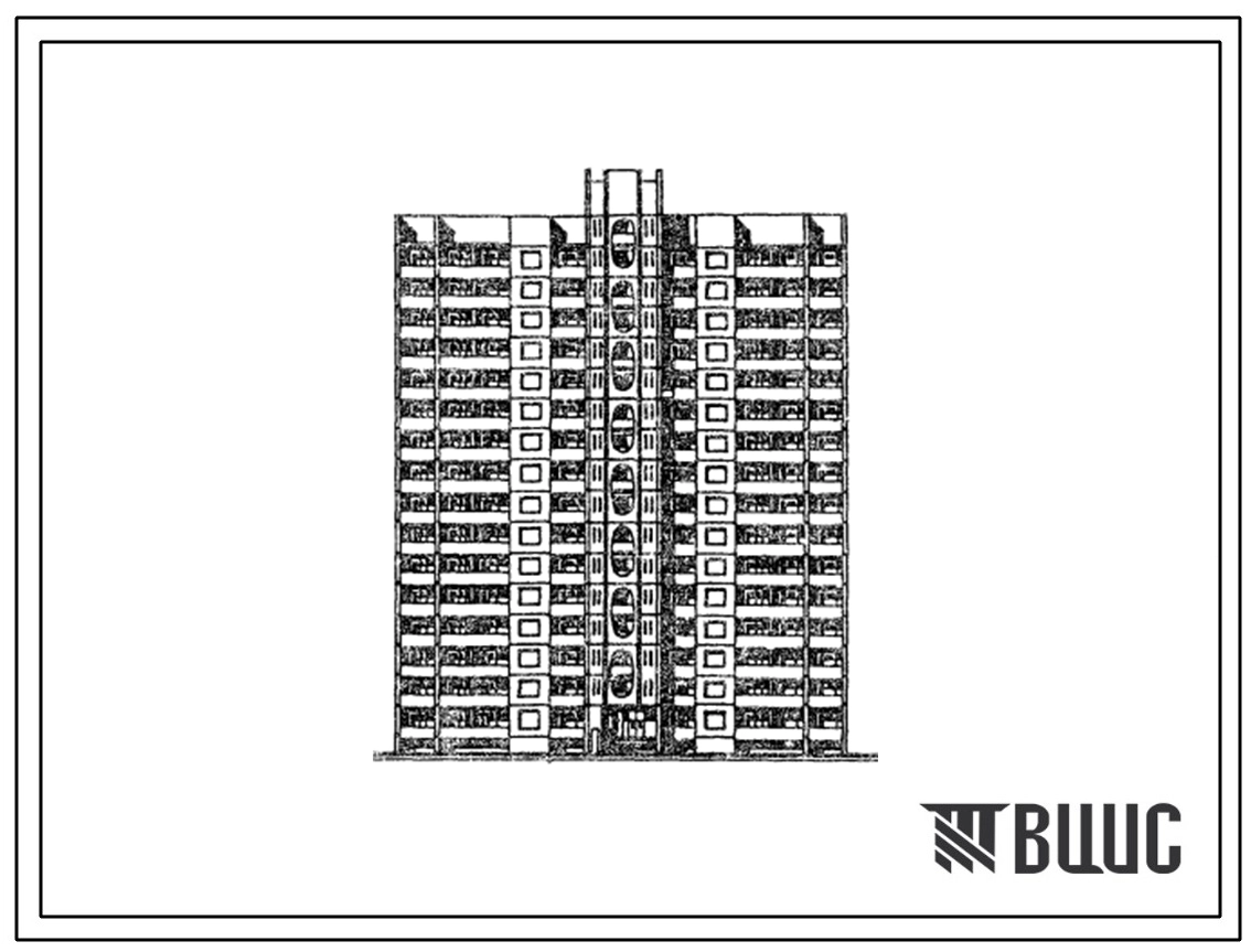 Типовой проект 121-176-2.84 16-этажный крупнопанельный жилой дом на 111 квартир для строительства в г. Киеве.