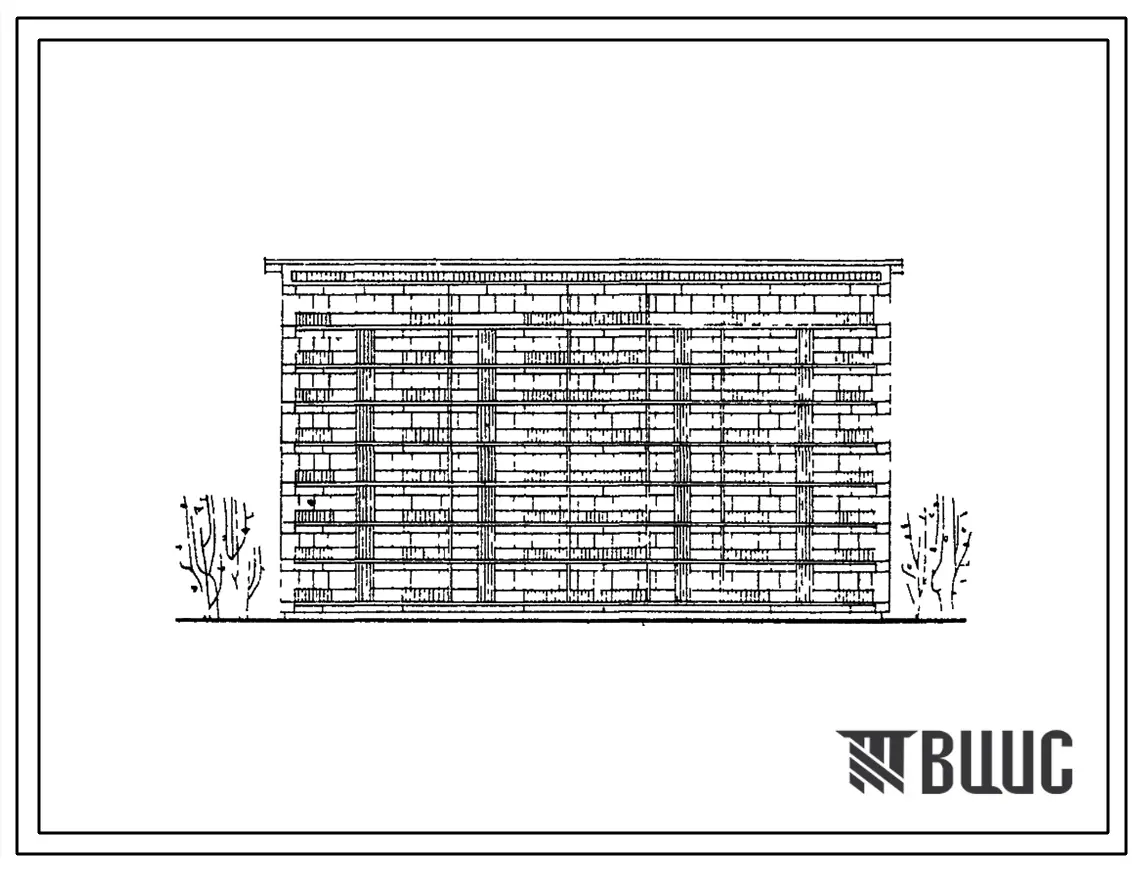 Типовой проект 1Г-450-10с/66 Восьмиэтажный трехсекционный дом на 72 квартиры.