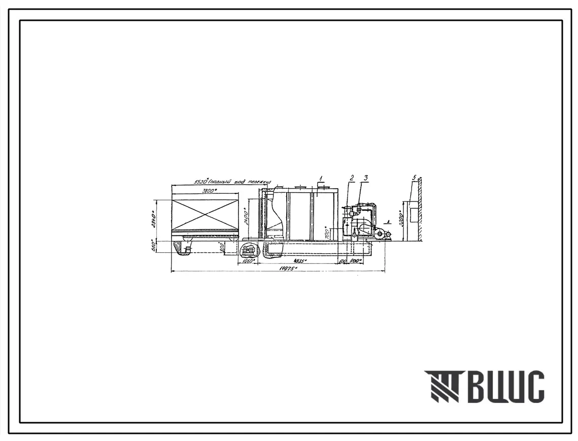 Проект 11425.05 Сушило камерное с тележкой объемом 35 м³ на газе для литейных форм и стержней