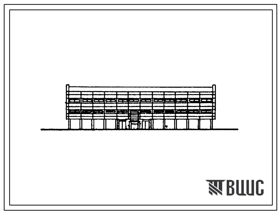 Типовой проект 705-1-196.85 Прирельсовый склад незатаренных минеральных удобрений вместимостью 10 тыс. тонн с повышенным железнодорожным путем и грейферными кранами