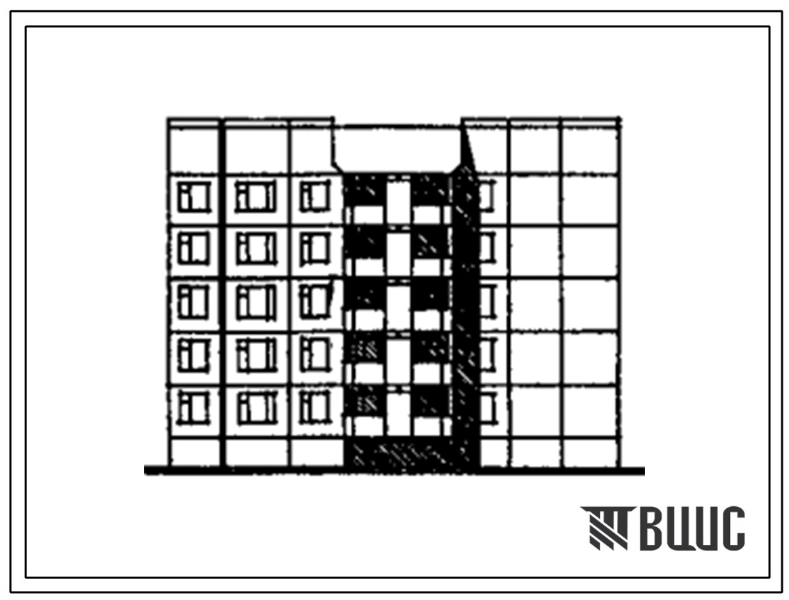 Типовой проект 112-076.90 Блок-секция 5-этажная 20-квартирная торцевая левая 1.2.3.4
