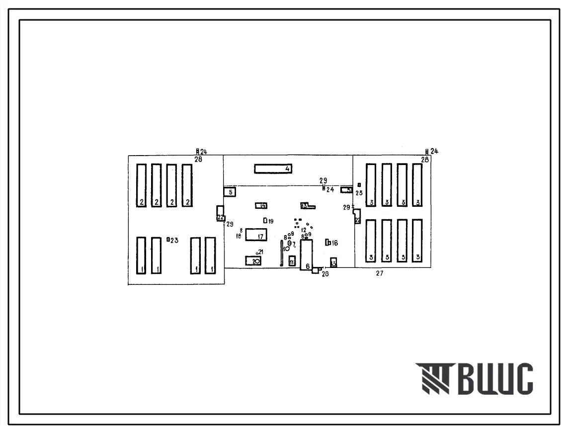 Типовой проект 819-251 Племрепродуктор на 25 000 мест для взрослых уток.