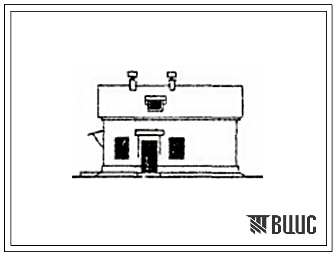 Типовой проект 805-81  Бригадный дом на 10 человек с санпропусником.(Для 1-3 проектно-строительных зон).