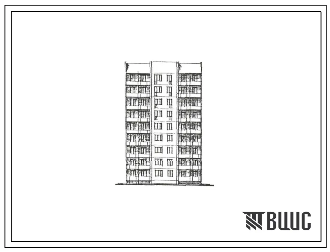 Типовой проект 193-01с.13.88 БЛОК-СЕКЦИЯ 9-ЭТАЖНАЯ 26-КВАРТИРНАЯ РЯДОВАЯ 2·2·3